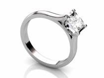 Ring SPAP48  profile view solitaire 